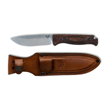 Benchmade, Inc.™ Saddle Mountain Skinner Fixed Blade 15002 Stabilized Wood CPM-S30V Stainless Steel Knife