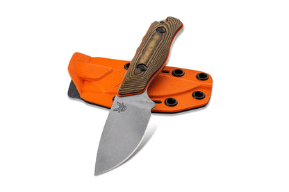 Benchmade, Inc.™ Hidden Canyon Hunter Fixed Blade 15017-1 Richlite and Orange G10 CPM-S90V Stainless Steel Knife