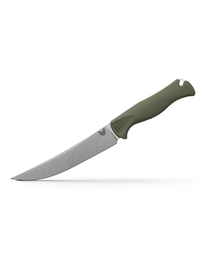 Benchmade, Inc.™ 6" Meatcrafter Fixed Blade 15500-04 Dark Olive Santoprene CPM-154 Stainless Steel Knife