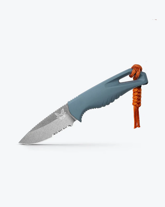 Benchmade, Inc.™ Intersect Fixed Blade 18050S Depth Blue Santoprene CPM-MagnaCut Stainless Steel Knife