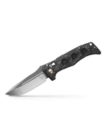 Benchmade, Inc.™ Mini Auto Adamas 2730-03 Black Carbon Fiber CPM-MagnaCut Stainless Steel Pocket Knife