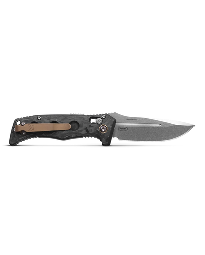 Benchmade, Inc.™ Mini Auto Adamas 2730-03 Black Carbon Fiber CPM-MagnaCut Stainless Steel Pocket Knife