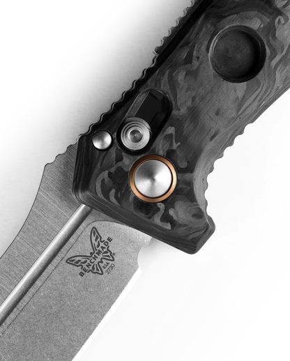 Benchmade, Inc.™ Mini Auto Adamas 2730-03 Black Carbon Fiber CPM-MagnaCut Stainless Steel Pocket Knife