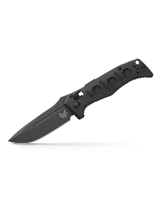 Benchmade, Inc.™ Mini Auto Adamas 2730GY-1 Black G10 CPM Cru-Wear Semi-Stainless Steel Pocket Knife