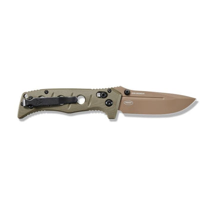 Benchmade, Inc.™ Mini Adamas 273FE-2 Olive Drab G10 CPM CruWear Steel Pocket Knife
