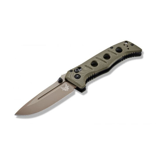 Benchmade, Inc.™ Mini Adamas 273FE-2 Olive Drab G10 CPM CruWear Steel Pocket Knife
