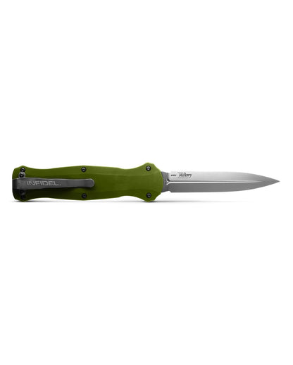 Benchmade, Inc.™ Infidel D/A OTF 3300-2302 Woodland Green Aluminum S30V Stainless Steel Pocket Knife