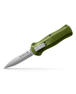 Benchmade, Inc.™ Mini-Infidel D/A OTF 3350-2302 Woodland Green Aluminum S30V Stainless Steel Pocket Knife