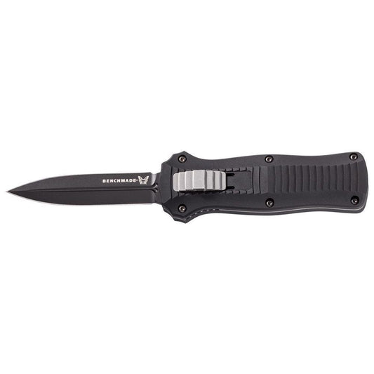 Benchmade, Inc.™ Mini Infidel OTF 3350BK Black Anodized 6061-T6 Aluminum D2 Semi-Stainless Steel Pocket Knife