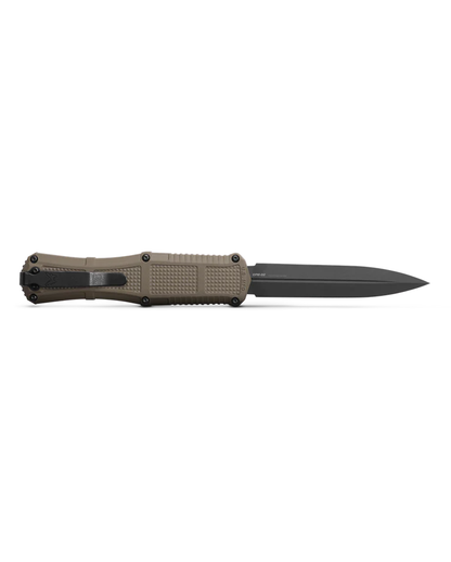 Benchmade, Inc.™ Claymore OTF 3370GY-1 Ranger Green Grivory CPM-D2 Semi-Stainless Steel Pocket Knife