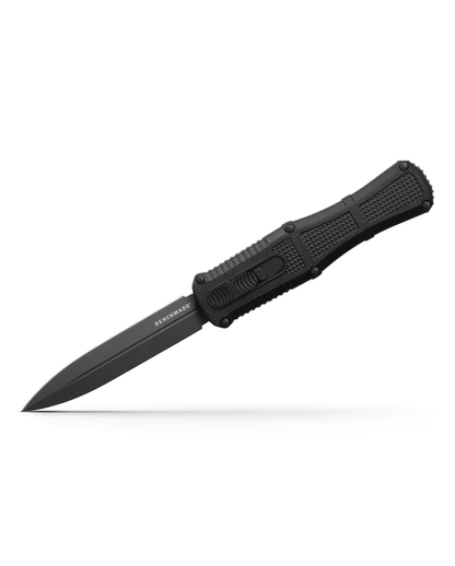 Benchmade, Inc.™ Claymore OTF 3370GY Black Grivory CPM-D2 Semi-Stainless Steel Pocket Knife