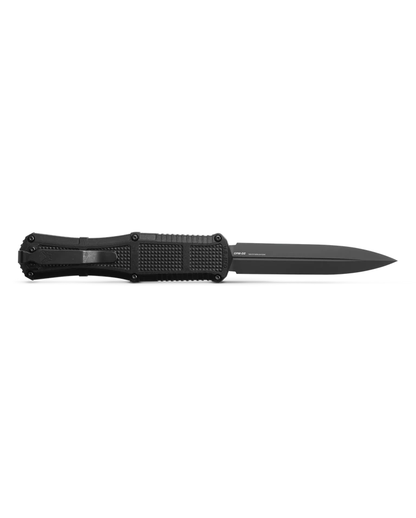 Benchmade, Inc.™ Claymore OTF 3370GY Black Grivory CPM-D2 Semi-Stainless Steel Pocket Knife