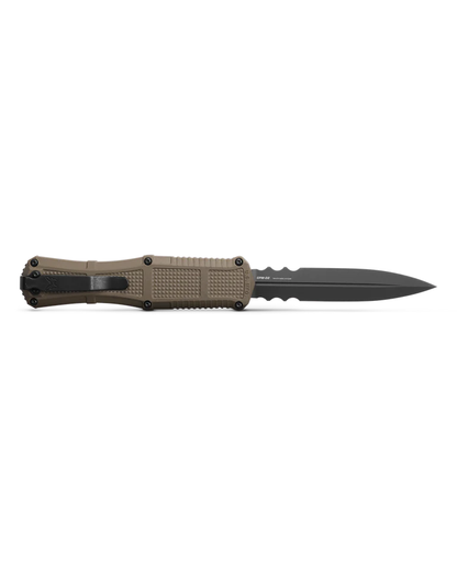 Benchmade, Inc.™ Claymore OTF 3370SGY-1 Ranger Green Grivory CPM-D2 Semi-Stainless Steel Pocket Knife