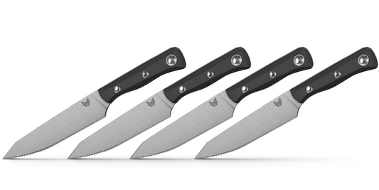 Benchmade, Inc.™ Steak Knife Set 4001 Black G10 CPM-154 Stainless Steel