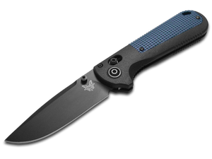 Benchmade, Inc.™ Redoubt 430BK-LE1 Black & Blue Grivory CPM-D2 Semi-Stainless Steel Pocket Knife