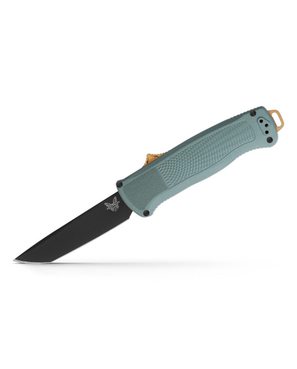 Benchmade, Inc.™ Shootout OTF 5370BK-07 Sage Green Grivory CPM-CruWear Semi-Stainless Steel Pocket Knife