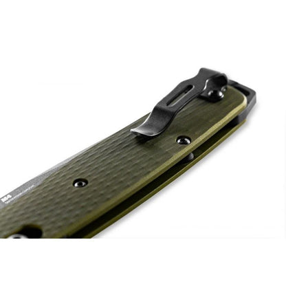 Benchmade, Inc.™ Bailout 537GY-1 Woodland Green Anodized 6061-T6 Aluminum CPM-M4 Carbon Steel Pocket Knife