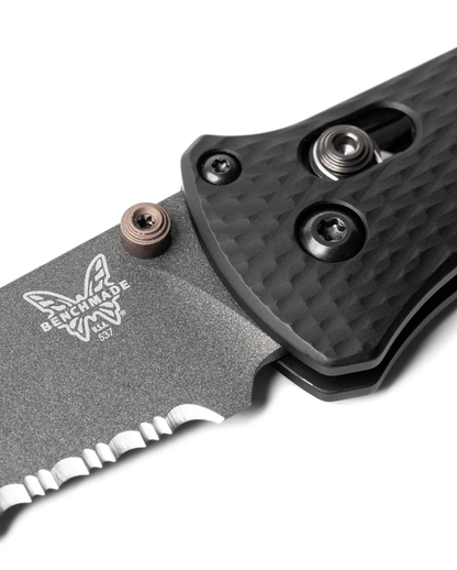 Benchmade, Inc.™ Bailout 537SGY-03 Black Aluminum CPM CruWear Carbon Steel Pocket Knife