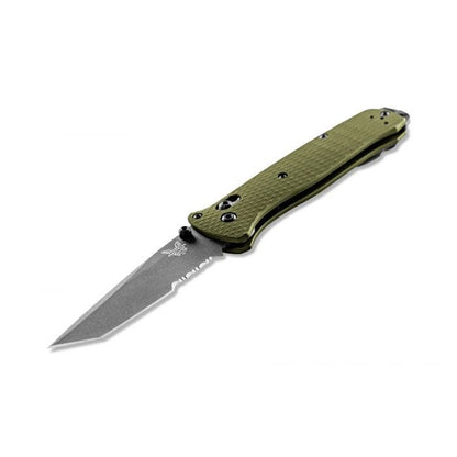 Benchmade, Inc.™ Bailout 537SGY-1 Woodland Green Anodized 6061-T6 Aluminum CPM-M4 Carbon Steel Pocket Knife