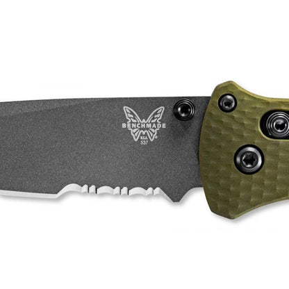 Benchmade, Inc.™ Bailout 537SGY-1 Woodland Green Anodized 6061-T6 Aluminum CPM-M4 Carbon Steel Pocket Knife