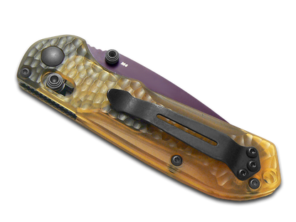 Benchmade, Inc.™ Mini Freek 565PL-2501 Amber Ultem CPM-M4 Carbon Steel Pocket Knife