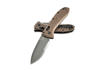 Benchmade, Inc.™ Auto Presidio 2 5700SGY-1 Burnt Bronze 6061-T6 Aluminum CPM-M4 Carbon Steel Pocket Knife