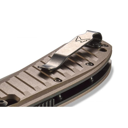 Benchmade, Inc.™ Auto Presidio 2 5700SGY-1 Burnt Bronze 6061-T6 Aluminum CPM-M4 Carbon Steel Pocket Knife