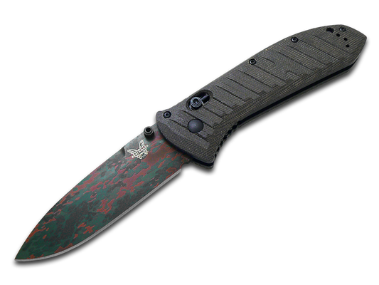 Benchmade, Inc.™ Presidio 2 570CAMO-2601 Green Canvas Micarta CPM-S30V Stainless Steel Pocket Knife