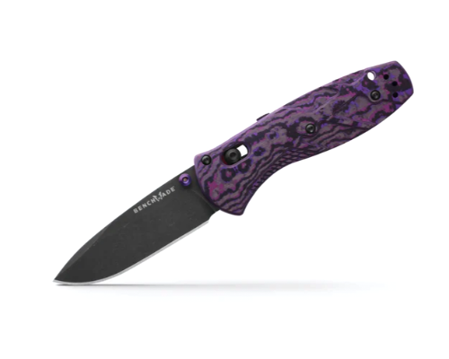 Benchmade, Inc.™ Mini Barrage 585BK-251 Purple Haze Fatcarbon Fiber CPM-S90V Stainless Steel Pocket Knife