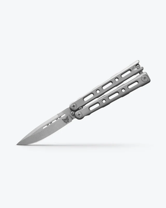 Benchmade, Inc.™ Laro Butterfly 82 Billet 6AL4V Titanium CPM-MagnaCut Stainless Steel Pocket Knife