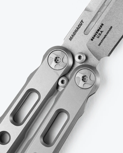 Benchmade, Inc.™ Laro Butterfly 82 Billet 6AL4V Titanium CPM-MagnaCut Stainless Steel Pocket Knife