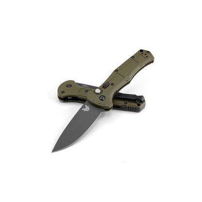 Benchmade, Inc.™ Claymore Auto 9070BK-1 Foliage Green Grivory CPM-D2 Semi-Stainless Steel Pocket Knife