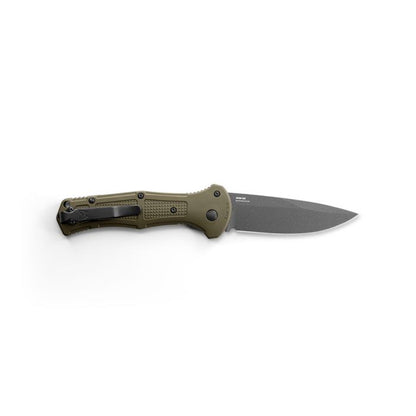 Benchmade, Inc.™ Claymore Auto 9070BK-1 Foliage Green Grivory CPM-D2 Semi-Stainless Steel Pocket Knife