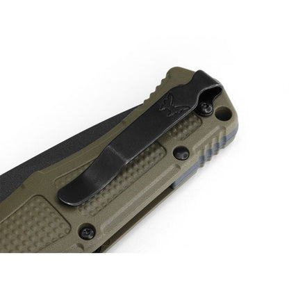 Benchmade, Inc.™ Claymore Auto 9070BK-1 Foliage Green Grivory CPM-D2 Semi-Stainless Steel Pocket Knife
