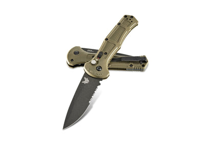Benchmade, Inc.™ Claymore Auto 9070SBK-1 Foliage Green Grivory CPM-D2 Semi-Stainless Steel Pocket Knife