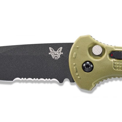 Benchmade, Inc.™ Claymore Auto 9070SBK-1 Foliage Green Grivory CPM-D2 Semi-Stainless Steel Pocket Knife