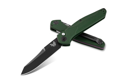 Benchmade, Inc.™ Auto Osborne 9400BK Green Anodized 6061-T6 Aluminum CPM-S30V Stainless Steel Pocket Knife