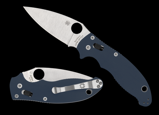 Spyderco Knives™ Manix 2 Ball Bearing Lock C101GPCBL2 Cobalt Blue G10 CPM SPY27 Stainless Steel Pocket Knife