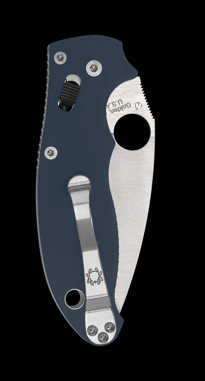 Spyderco Knives™ Manix 2 Ball Bearing Lock C101GPCBL2 Cobalt Blue G10 CPM SPY27 Stainless Steel Pocket Knife