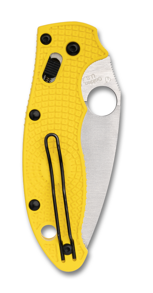 Spyderco Knives™ Manix 2 Bearing Lock C101PYL2 Yellow FRCP CPM-Magnacut Stainless Steel Pocket Knife