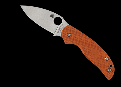 Spyderco Knives™ Sage 5 Back Lock C123BORP Orange FRN CPM REX 121 Semi-Stainless Pocket Knife