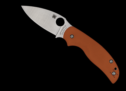 Spyderco Knives™ Sage 5 Back Lock C123GBORP Orange G10 CPM REX 121 Semi-Stainless Pocket Knife