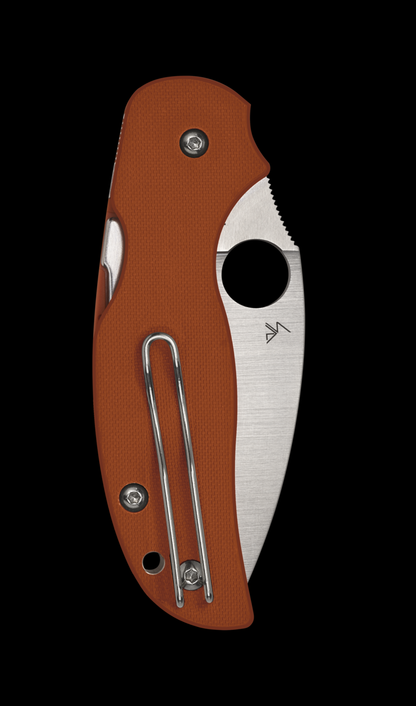 Spyderco Knives™ Sage 5 Back Lock C123GBORP Orange G10 CPM REX 121 Semi-Stainless Pocket Knife