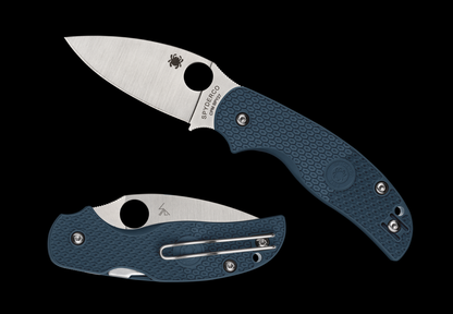 Spyderco Knives™ Sage 5 Back Lock C123PCBL Blue FRN CPM SPY27 Stainless Steel Pocket Knife