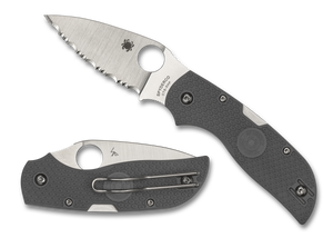 Spyderco Knives™ Chaparral Lockback C152SGY Grey FRN CTS-XHP Stainless Steel Pocket Knife