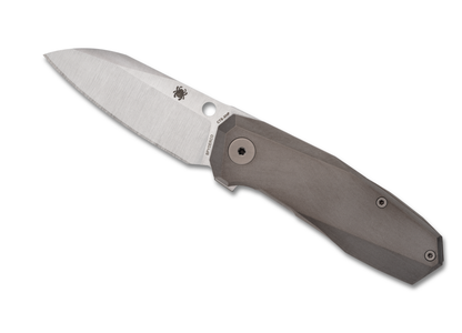 Spyderco Knives™ Techno 3 Frame Lock C158TIP3 Chamfered Titanium CTS-XHP Stainless Steel Pocket Knife