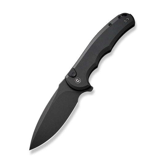 CIVIVI Knives™ Praxis Button Lock C18026E-1 Black Aluminum Nitro-V Stainless Steel Pocket Knife