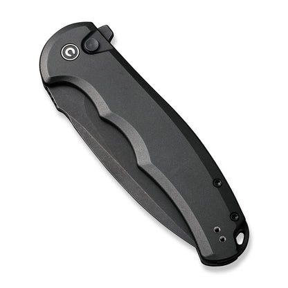 CIVIVI Knives™ Praxis Button Lock C18026E-1 Black Aluminum Nitro-V Stainless Steel Pocket Knife