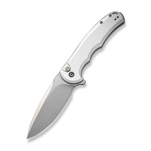CIVIVI Knives™ Praxis Button Lock C18026E-2 Silver Aluminum Nitro-V Stainless Steel Pocket Knife