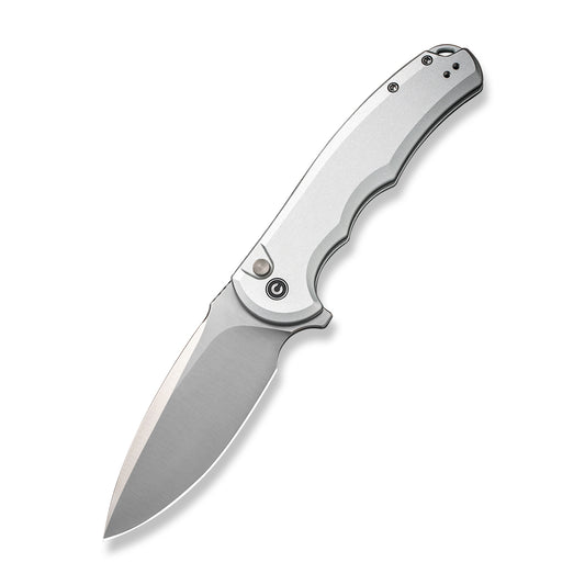 CIVIVI Knives™ Praxis Button Lock C18026E-2 Silver Aluminum Nitro-V Stainless Steel Pocket Knife